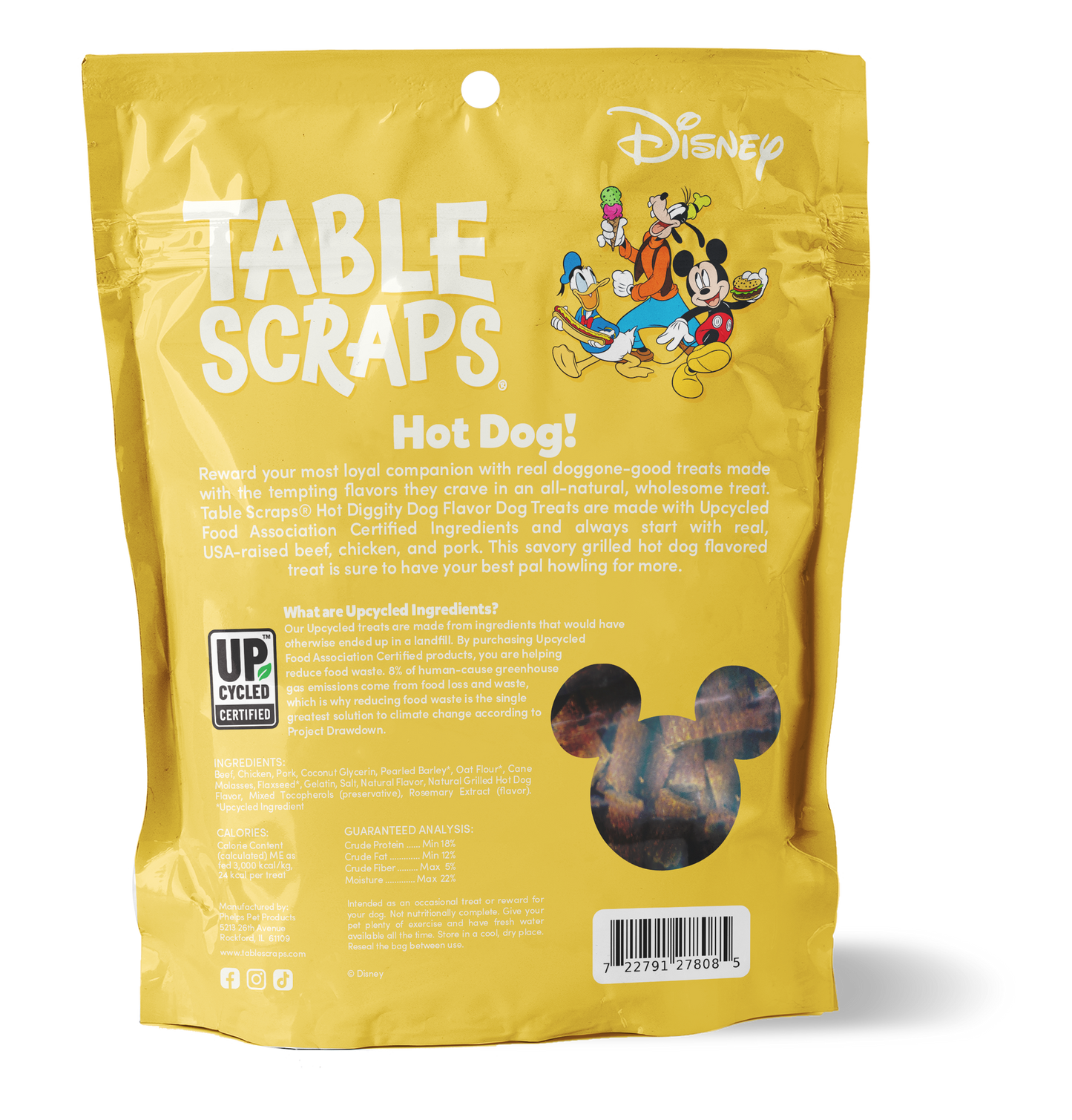 Mickey Mouse Hot Diggity Dog Flavor Dog Treats