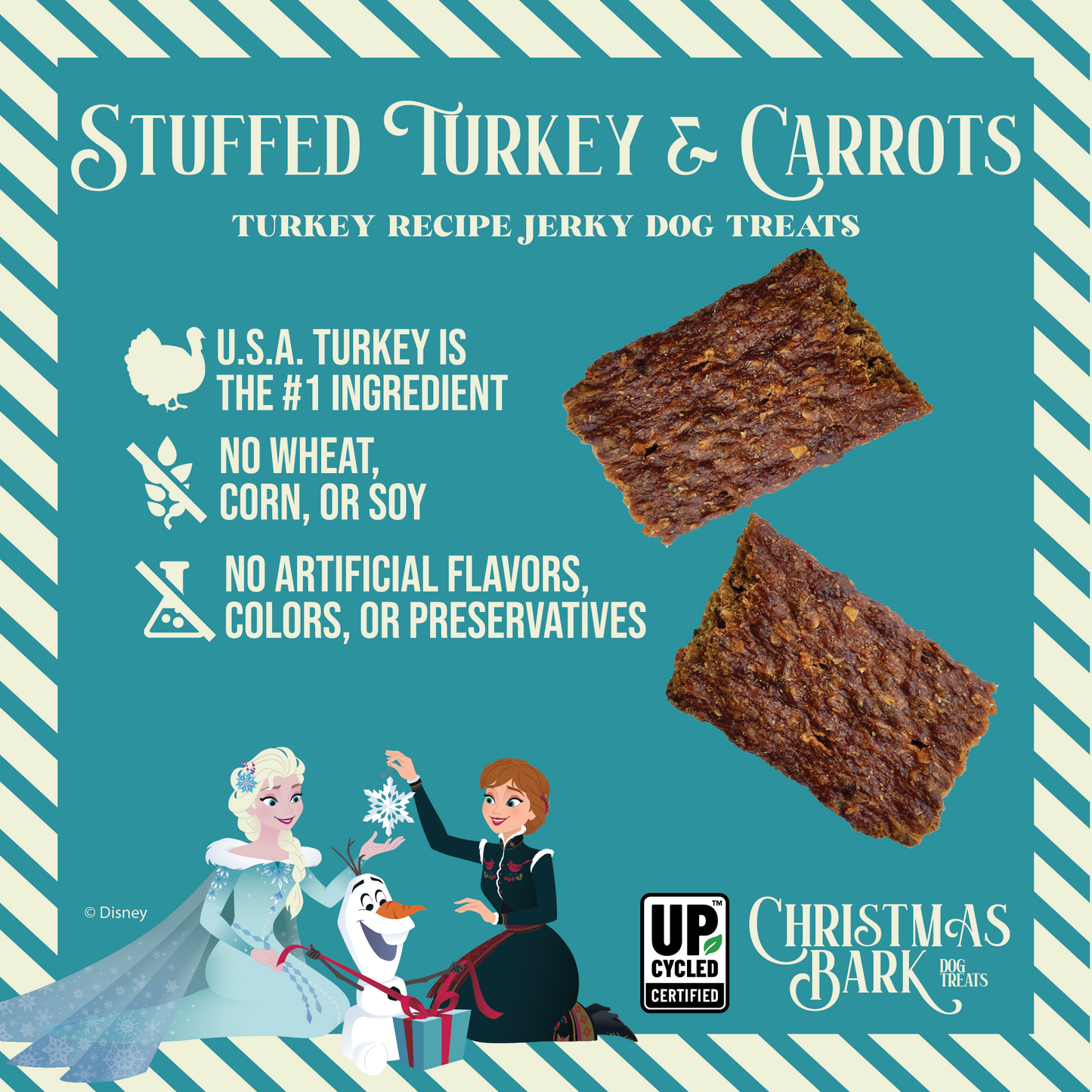 Christmas Bark Stuffed Turkey & Carrots