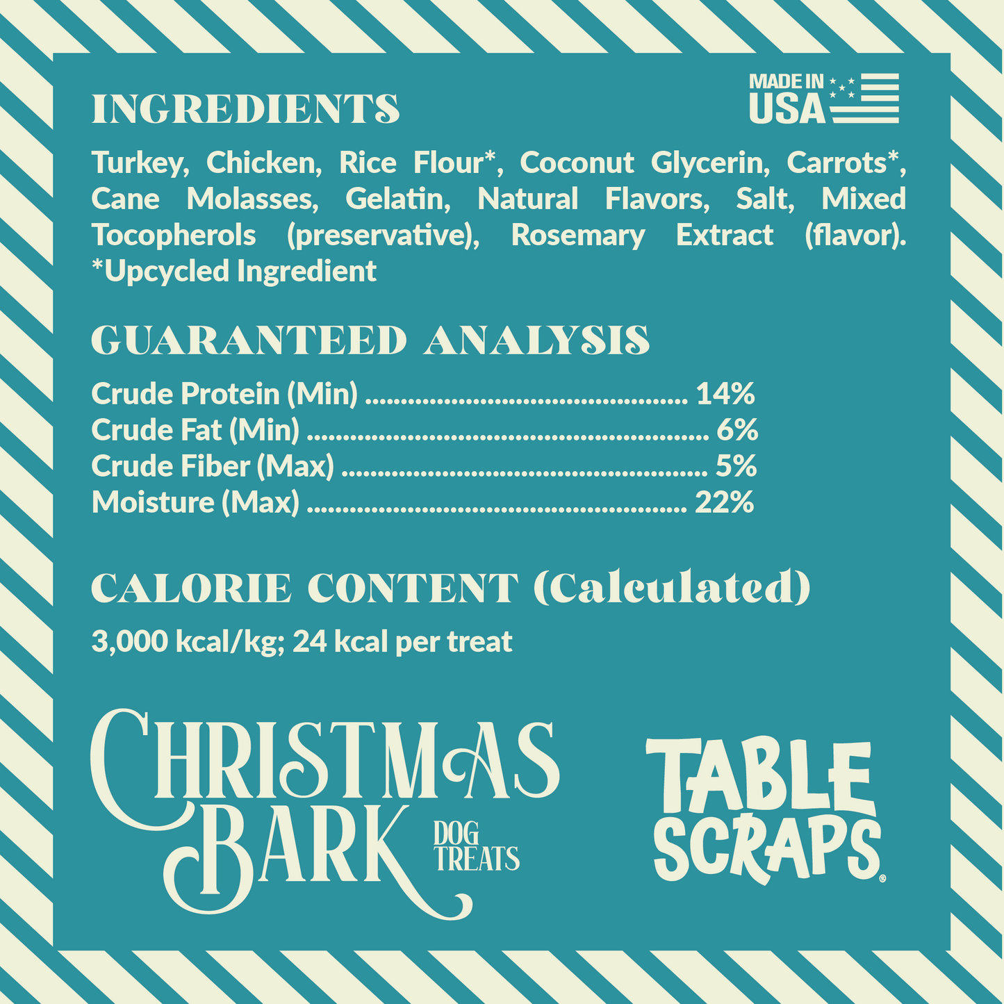Christmas Bark Stuffed Turkey & Carrots